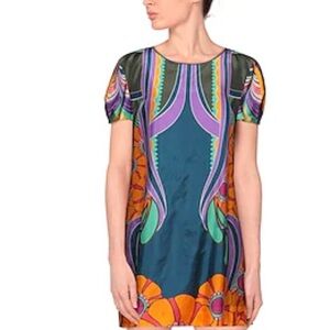 ALBERTA FERRETTI 100% silk printed dress made in Italy